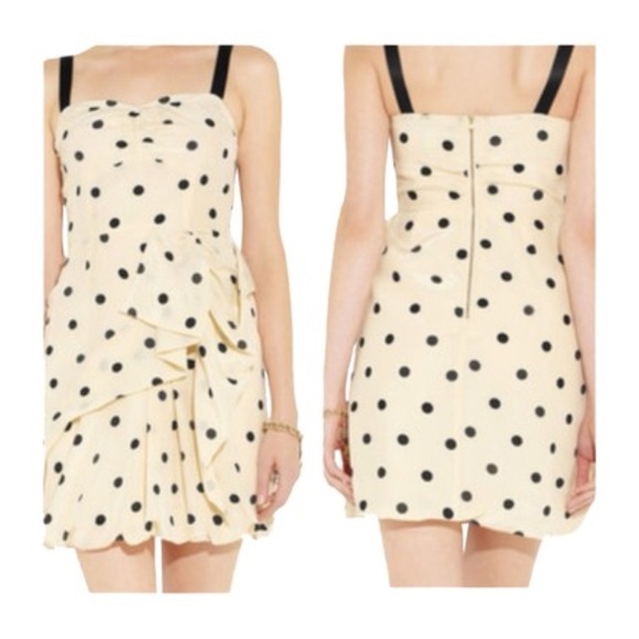 Marc by Marc Jacobs cream polka dot dress - Picture 3 of 4